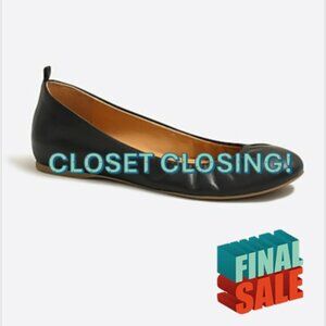 | J. Crew | Anya Leather Ballet Flat